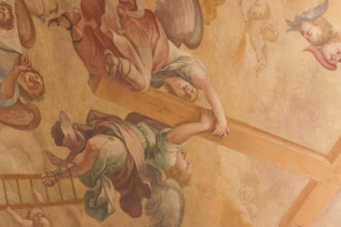 Milan (İtalya), 10 / 11 / 2025 - Ressam Alessandro Russo 1990-2025 'in monografisine katılan Antonio Battaglia, Milano' daki Pinacoteca di Brera, Sala Bassetti 'de (edson de souza / theenews2)