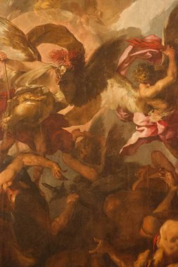 Milan (İtalya), 10 / 11 / 2025 - Ressam Alessandro Russo 1990-2025 'in monografisine katılan Antonio Battaglia, Milano' daki Pinacoteca di Brera, Sala Bassetti 'de (edson de souza / theenews2)