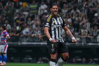 Belo Horizonte (MG), 11 / 12 / 2025 Oyuncu Hulk, Atletico Mineiro ve Fortaleza arasında oynanan 2025 Brezilya Serisi A için geçerli olan maçta golünü atıyor (paulo ti / theenews2)