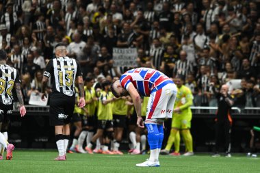 Belo Horizonte (MG), 11 / 12 / 2025 Oyuncu Vitor Hugo, 2025 Brezilya Serisi A için geçerli olan Atletico Mineiro ve Fortaleza arasındaki maçta golünü atıyor ve bunu kutluyor.)