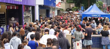 Sao Paulo (SP), Brezilya 11 / 16 / 2025 - öğrenciler ENEM sınavının ikinci günü için Sao Paulo 'da Ulusal Lise Sınavı' na geliyorlar. (Oslaim Brito / Tenews2) 