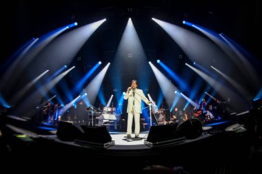 Sao Paulo (SP), Brezilya 11 / 14 / 2025 - Şarkıcı Roberto Carlos, 14 Kasım 2025 Cuma günü Sao Paulo kentindeki Suhai Music Hall 'da düzenlendi. (Pedro Paulo Diaz / Tepe2) 