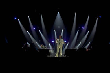 Sao Paulo (SP), Brezilya 11 / 14 / 2025 - Şarkıcı Roberto Carlos, 14 Kasım 2025 Cuma günü Sao Paulo kentindeki Suhai Music Hall 'da düzenlendi. (Pedro Paulo Diaz / Tepe2) 