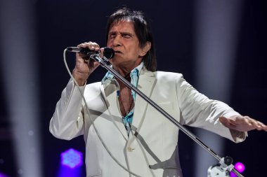 Sao Paulo (SP), Brezilya 11 / 14 / 2025 - Şarkıcı Roberto Carlos, 14 Kasım 2025 Cuma günü Sao Paulo kentindeki Suhai Music Hall 'da düzenlendi. (Pedro Paulo Diaz / Tepe2) 