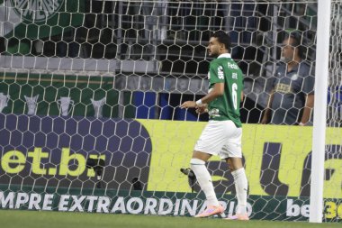 Sao Paulo (SP), 11 / 19 / 2025 - Brezilya Futbol Şampiyonası 'nın 37. turu için Palmeiras ile Vitoria arasında oynanan maçta Oyuncu Jefte, 19 Kasım 2025 Çarşamba gecesi Allianz Parque' da (leco viana / thenews2)