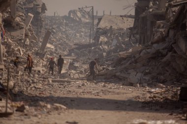 İsrail Kuvvetleri Sarı Hat Tampon Bölgesini Tuffah Mahallesi 'nin doğusunda genişletti. (hashem zimmo\ Yeni 2))  