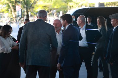Sao Paulo (SP), 11 / 20 / 2025 - Salon / Automobile / Lula / SP - Luiz Inacio Lula da Silva, Brezilya Cumhurbaşkanı, Sao Paulo Auto Show 'un açılışında. Etkinlik, Sao Paulo kentindeki Anhembi 'de düzenlenmektedir. (leco viana\ yeni2))  