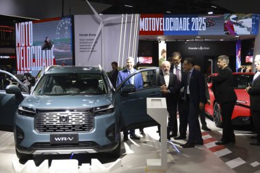 Sao Paulo (SP), 11 / 20 / 2025 - Salon / Automobile / Lula / SP - Luiz Inacio Lula da Silva, Brezilya Cumhurbaşkanı, Sao Paulo Auto Show 'un açılışında. Etkinlik, Sao Paulo kentindeki Anhembi 'de düzenlenmektedir. (leco viana\ yeni2))  