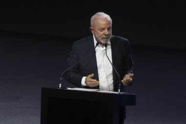 Sao Paulo (SP), 11 / 20 / 2025 - Salon / Automobile / Lula / SP - Luiz Inacio Lula da Silva, 2025 Uluslararası Otomobil Fuarı 'nın açılışında, etkinlik Sao Paulo kentinin Anhembi kentinde düzenlendi. (leco viana\ yeni2))   