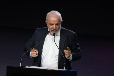 Sao Paulo (SP), 11 / 20 / 2025 - Salon / Automobile / Lula / SP - Luiz Inacio Lula da Silva, 2025 Uluslararası Otomobil Fuarı 'nın açılışında, etkinlik Sao Paulo kentinin Anhembi kentinde düzenlendi. (leco viana\ yeni2))   