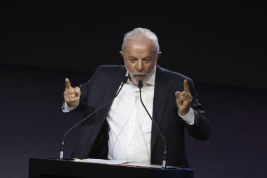 Sao Paulo (SP), 11 / 20 / 2025 - Salon / Automobile / Lula / SP - Luiz Inacio Lula da Silva, 2025 Uluslararası Otomobil Fuarı 'nın açılışında, etkinlik Sao Paulo kentinin Anhembi kentinde düzenlendi. (leco viana\ yeni2))   