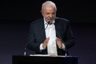 Sao Paulo (SP), 11 / 20 / 2025 - Salon / Automobile / Lula / SP - Luiz Inacio Lula da Silva, 2025 Uluslararası Otomobil Fuarı 'nın açılışında, etkinlik Sao Paulo kentinin Anhembi kentinde düzenlendi. (leco viana\ yeni2))   