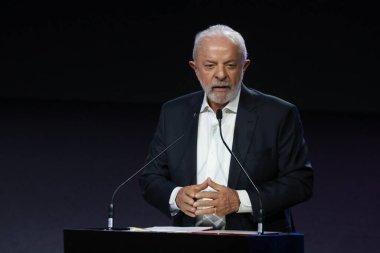 Sao Paulo (SP), 11 / 20 / 2025 - Salon / Automobile / Lula / SP - Luiz Inacio Lula da Silva, 2025 Uluslararası Otomobil Fuarı 'nın açılışında, etkinlik Sao Paulo kentinin Anhembi kentinde düzenlendi. (leco viana\ yeni2))   