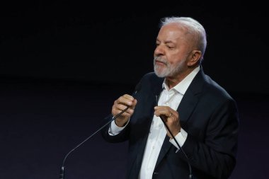 Sao Paulo (SP), 11 / 20 / 2025 - Salon / Automobile / Lula / SP - Luiz Inacio Lula da Silva, 2025 Uluslararası Otomobil Fuarı 'nın açılışında, etkinlik Sao Paulo kentinin Anhembi kentinde düzenlendi. (leco viana\ yeni2))   