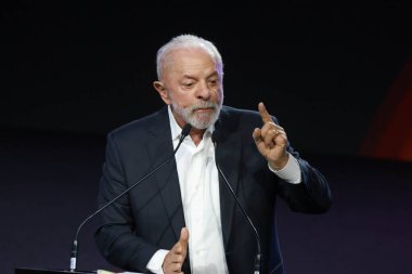 Sao Paulo (SP), 11 / 20 / 2025 - Salon / Automobile / Lula / SP - Luiz Inacio Lula da Silva, 2025 Uluslararası Otomobil Fuarı 'nın açılışında, etkinlik Sao Paulo kentinin Anhembi kentinde düzenlendi. (leco viana\ yeni2))   