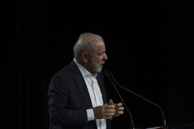 Sao Paulo (SP), 11 / 20 / 2025 - Salon / Automobile / Lula / SP - Luiz Inacio Lula da Silva, 2025 Uluslararası Otomobil Fuarı 'nın açılışında, etkinlik Sao Paulo kentinin Anhembi kentinde düzenlendi. (leco viana\ yeni2))   