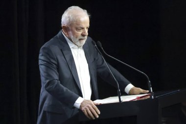 Sao Paulo (SP), 11 / 20 / 2025 - Salon / Automobile / Lula / SP - Luiz Inacio Lula da Silva, 2025 Uluslararası Otomobil Fuarı 'nın açılışında, etkinlik Sao Paulo kentinin Anhembi kentinde düzenlendi. (leco viana\ yeni2))   