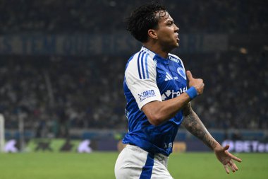 Belo Horizonte (MG), 11 / 24 / 2025 - Football / Cruzeiro / Corinthians - Player Kaio Jorge, Cruzeiro ve Corinthians arasında oynanan ve 2025 Brezilya Şampiyonası için geçerli olan maçta golünü kutluyor. (paulo ti\thenews2)