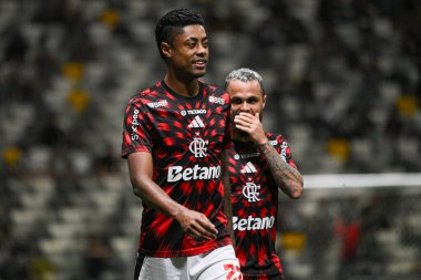 Belo Horizonte (MG), 11 / 25 / 2025 - Belo Horizonte kentindeki Arena MRV 'de düzenlenen 2025 Brezilya Şampiyonası için geçerli olan Atletico Mineiro ve Flamengo arasında oynanan karşılaşmada oyuncu Bruno Henrique. (paulo ti\thenews2)