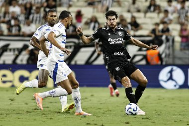 Fortaleza (CE), 11 / 29 / 2025 Oyuncular Fabricio Bruno ve Pedro Raul, Ceara (CE) ile Cruzeiro (MG) arasında oynanan 2025 Brezilya Şampiyonası Serie A 'nın 36. turunda, Cumartesi gecesi (Ic moreira / thenews2))