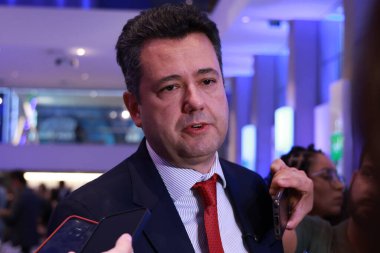 Sao Paulo (SP), Brezilya 11 / 12 / 2025 Eduardo Camargo, Motiva Rodovias 'ın başkanı, açık artırmanın büyük galibi, sözleşme optimizasyon müzayedesinden sonra basına bir röportaj verdi (leco viana / thenews2)