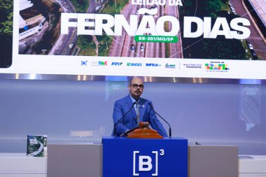 Sao Paulo (SP), 11 / 12 / 2025 Mateus Simoes, Minas Gerais vali yardımcısı, Autopista Ferno Dias 'ın (BR-381 / MG / SP) ihalesine katıldı (leco viana / thenews2))