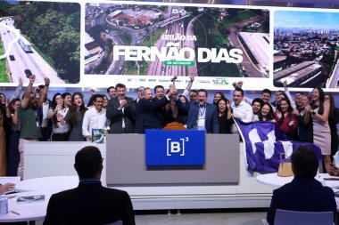 Sao Paulo (SP), Brezilya 11 / 12 / 2025 Eduardo Camargo, Motiva Rodovias Başkanı, Autopista Ferno Dias 'ın (BR-381 / MG / SP) ihalesinin büyük galibi (leco viana / thenews2))