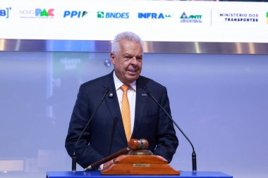 Sao Paulo (SP), Brezilya 11 / 12 / 2025 Jorge Bastos, Infra S.A. CEO 'su, Ferno Dias Otoyolu' nun (BR-381 / MG / SP) ihalesine katılıyor. (leco viana / the newws2)