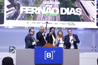 Sao Paulo (SP), Brezilya 11 / 12 / 2025 Jorge Bastos, Infra S.A. CEO 'su, Ferno Dias Otoyolu' nun (BR-381 / MG / SP) ihalesine katılıyor. (leco viana / the newws2)