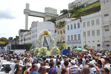 Salvador (BA), Brezilya 08 / 12 / 2025 Yerel ve turistler, Comercio mahallesindeki 