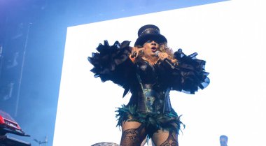 Sao Paulo (SP), 12 / 20 / 2025Show Information Society, Noel ve Thea Austin (anlık), Sao Paulo 'daki Suhai Music Hall' da, 20 Aralık 2025 akşamı. (Milene Cardoso / Newws2)