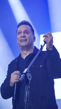 Sao Paulo (SP), 12 / 20 / 2025Show Information Society, Noel ve Thea Austin (anlık), Sao Paulo 'daki Suhai Music Hall' da, 20 Aralık 2025 akşamı. (Milene Cardoso / Newws2)