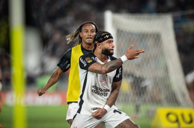 Rio de Janeiro (RJ), Brezilya 12 / 21 / 2025 - Memphis Depay, Copa do Brasil finalinin ikinci ayağı için geçerli olan Vasco ile Corinthians arasındaki maçtaki golünü 21 Aralık 2025 gecesi kutluyor (ronaldo barreto / thenews2)