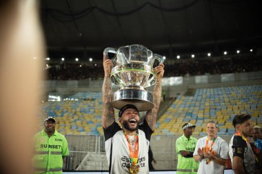 Rio de Janeiro (RJ), Brezilya 12 / 21 / 2025 - Corinthians, 21 Aralık 2025 tarihinde Copa do Brasil finalinin ikinci ayağı için geçerli olan Vasco ile Corinthians arasındaki maçtan sonra unvanı kutluyor (ronaldo barreto / thenews2)