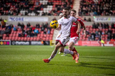 Crawley 'den Barker, EFL Ligi 22025 maçında Swindon Town ve Crawley Town arasında Swindon, İngiltere' deki Nigel Eady County Ground 'da oynandı. (Albano Abrantes / The 2color)