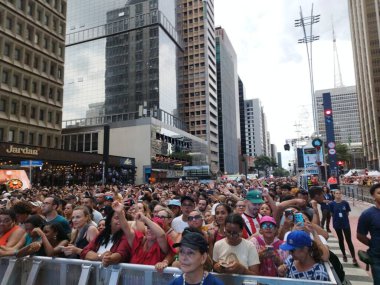 Sao Paulo (SP), Brezilya 12 / 31 / 2025 Forro şarkıcısı Joao Gomes, bu Çarşamba akşamı Avenida Paulista 'da (Leandro chemalle / theenews2)