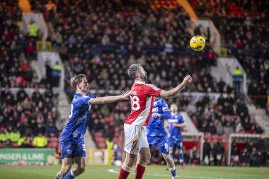 Swindon 'dan Palmer, İngiltere' nin Swindon şehrindeki The Nigel Eady County Ground 'da Swindon Town ve Gillingham FC arasında oynanan EFL 2 2026 maçında. (Albano Abrantes / The 2color)