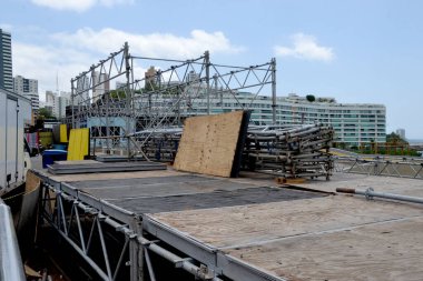 Salvador (BA), Brezilya 05 / 01 / 2026 Barra-Ondina pistindeki VIP localarının toplanması, 2026 Salvador Karnavalı için hazırlıkların başlaması anlamına geliyor. (Romildo de Jesus / the new ws2)