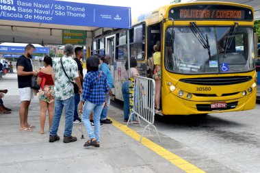 Salvador (BA), Brezilya 05 / 01 / 26 Yolcular, şu anda 5,90 dolara mal olan ücret ayarlaması sonrasında Bahia başkentinde toplu taşımayı kullanıyorlar. (Romildo de Jesus / the new ws2)