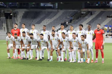 Curitiba (PR), Brezilya 06 / 01 / 2026 - Sao Joseense ile Galo Maringa arasında oynanan ve 2026 Parana Şampiyonası 'nın birinci turunda geçerli olan Galo de Maringa takımı, Curitiba' daki Liga Arena 'da (edson de souza / thenews2)