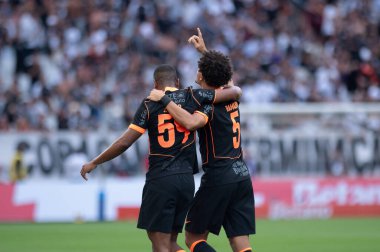 Sao Paulo (SP), 11 / 01 / 2026 - Andre Ramalho, Paulistao Casas Bahia 'nın (ronaldo barreto / theenews2) birinci turu için geçerli olan Corinthians ve Ponte Preta arasındaki maçtaki golünü kutluyor)