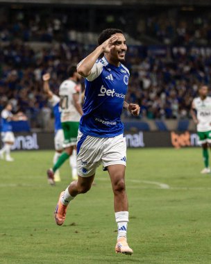 Belo Horizonte, Brezilya (01 / 17 / 2026) - Oyuncu Christhian, Cruzeiro ve Uberlandia arasındaki maçtaki golünü 2026 Mineiro Şampiyonası (guilherme izidoro / theenews2)