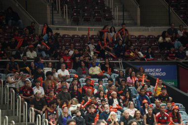 Rio de Janeiro, Brezilya 01 / 22 / 2026 - Flamengo ve Mogi Basketbol arasında oynanan basketbol maçında Flamengo taraftarları, NBB - Novo Basquete Brasil 2026, Rio de Janeiro (leonardo antonio / thenews2)