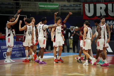 Rio de Janeiro, Brezilya 01 / 22 / 2026 - Flamengo ve Mogi Basketbol arasında oynanan basketbol maçı sırasında, Rio de Janeiro şehrinde düzenlenen NBB - Novo Basquete Brasil 2026 (leonardo antonio / thenews2)