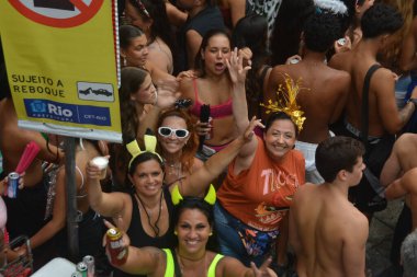 Rio de Janeiro (RJ), Brezilya 01 / 25 / 26 - The Bloco So Caminha, Humaita 'daki Largo dos Leoes' da (fausto maia / thenews2)