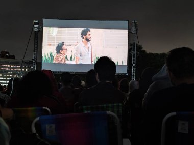 Sao Paulo (SP), 25 Ocak 2026 - Wagner Moura ile birlikte Sao Paulo Kültür Merkezi 'nin (CCSP) terasında 