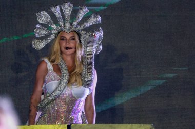 Sao Paulo, (SP), Brezilya 01 / 24 / 2025 - Şarkıcı Kesha, 24 Ocak 2026 Cumartesi günü Sao Paulo 'daki Allianz Parque' da düzenlenen Carnauol konserinde. (Leco Viana / Newws2)