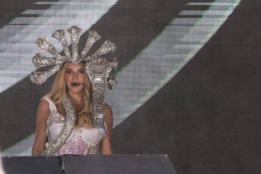 Sao Paulo, (SP), Brezilya 01 / 24 / 2025 - Şarkıcı Kesha, 24 Ocak 2026 Cumartesi günü Sao Paulo 'daki Allianz Parque' da düzenlenen Carnauol konserinde. (Leco Viana / Newws2)