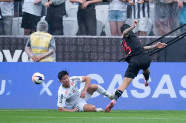 Sao Paulo (SP), Brezilya 01 / 25 / 2026 - Santos ve Red Bull Bragantino arasındaki maç, Paulistao Casas Bahia 'nın ilk etabının beşinci etabı için geçerli, bu Pazar öğleden sonra, 25 Ocak 2026 (ronaldo barreto / thenews2)