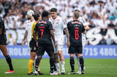 Sao Paulo (SP), Brezilya 01 / 25 / 2026 - Santos ve Red Bull Bragantino arasındaki maç, Paulistao Casas Bahia 'nın ilk etabının beşinci etabı için geçerli, bu Pazar öğleden sonra, 25 Ocak 2026 (ronaldo barreto / thenews2)